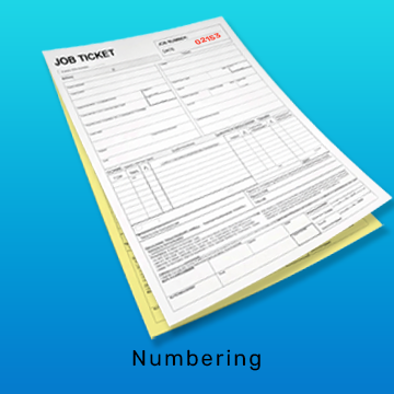 Numbering on the Front only